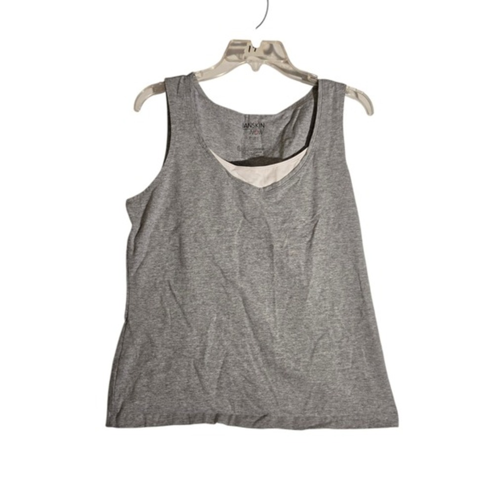 Danskin Now Active Tank‎ Top Women's XXL Grey V-Neck Sleeveless Athleisure S
